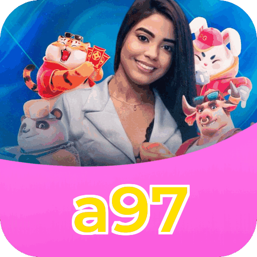 Interface do aplicativo a97 mostrando jogos disponíveis no iOS e Android